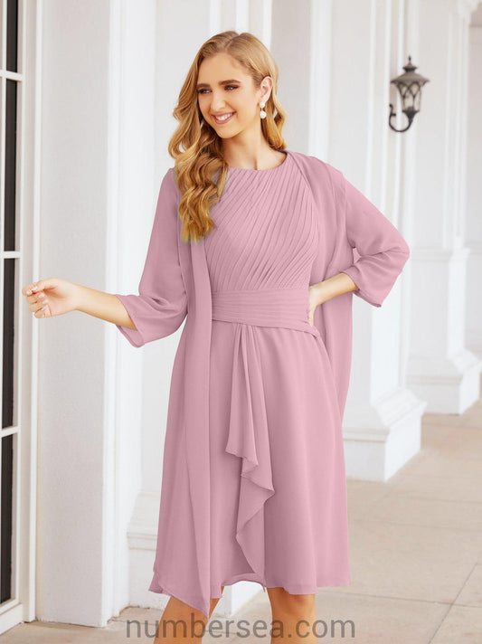 Sunnderly Kleider für die Brautmutter, Ballkleid, leger, Plisseekleid, SY28065