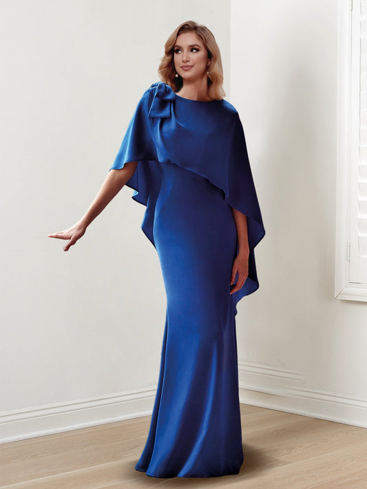 Etui-Linie/Säule U-Ausschnitt Ärmellos Kleider für die Brautmutter