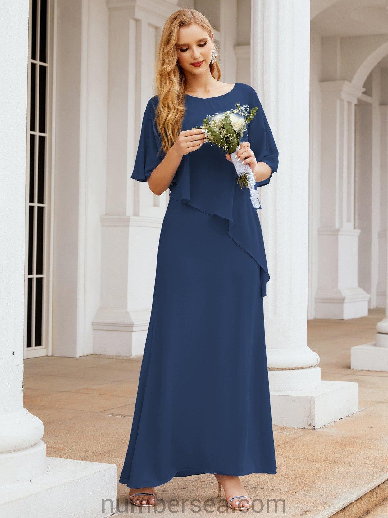 Sunnderly Formal Party Gown Dress Long Mother of The Bride Dresses with Ruffle Cape SY28026