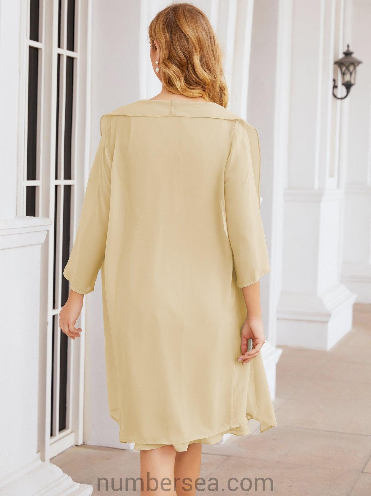 Sunnderly Kleider für die Brautmutter, Ballkleid, leger, Plisseekleid, SY28065