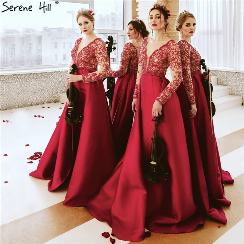 Mermaid Satin Evening Dresses Evening Gowns LA6312