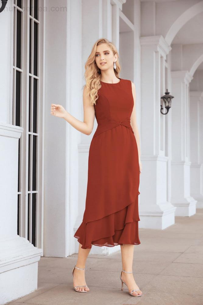 Sunnderly Zweiteiliges A-Linien-Kleid für die Brautmutter, formelles Partykleid, SY28072