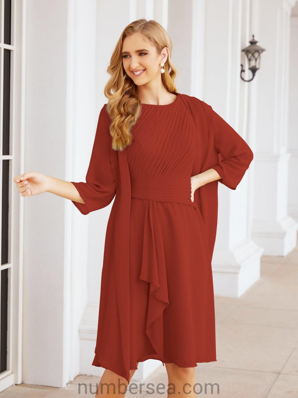 Sunnderly Kleider für die Brautmutter, Ballkleid, leger, Plisseekleid, SY28065