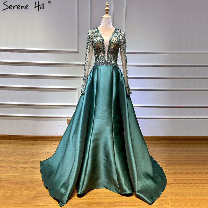 Mermaid Satin Evening Dresses Evening Gowns LA6312