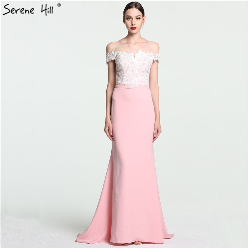 En oferta, sin devolución ni reembolso. Oferta 2025. Vestido de noche de sirena con hombros descubiertos, sin mangas, sexy y elegante de gasa LA6115.