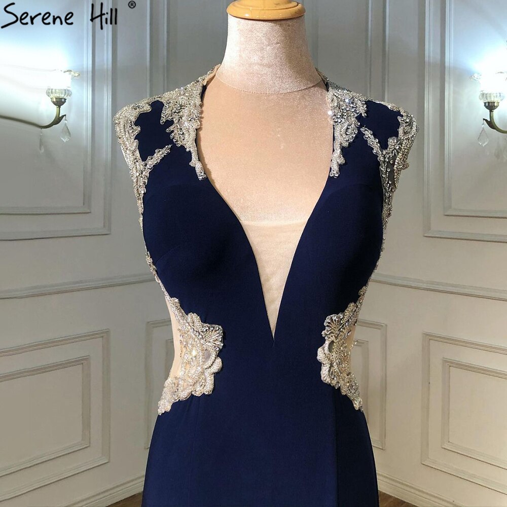 En oferta, sin devolución ni reembolso. Oferta 2025. Vestidos de noche rojos con escote en V profundo, sexys, con cuentas, sin mangas, para novias, vestidos de noche para brindar LA6680.