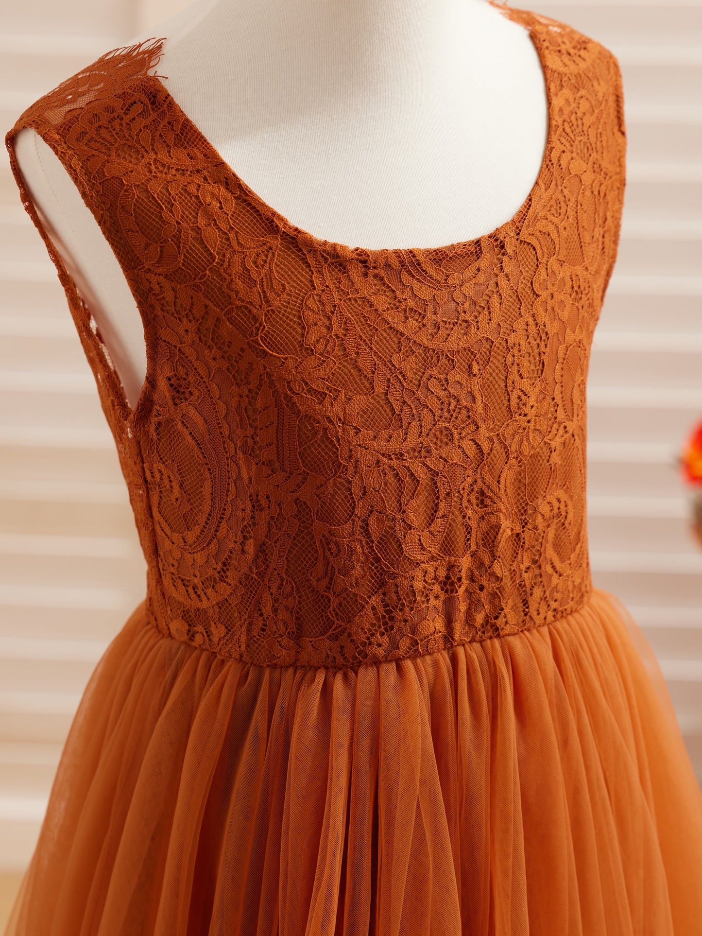 Bodenlanges weißes Tüllkleid (2003227895)