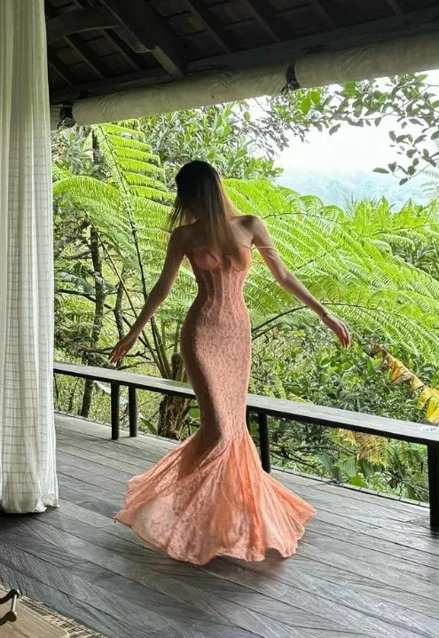Sexy Spitze Meerjungfrau Ballkleid Langes Abendkleid Y7693