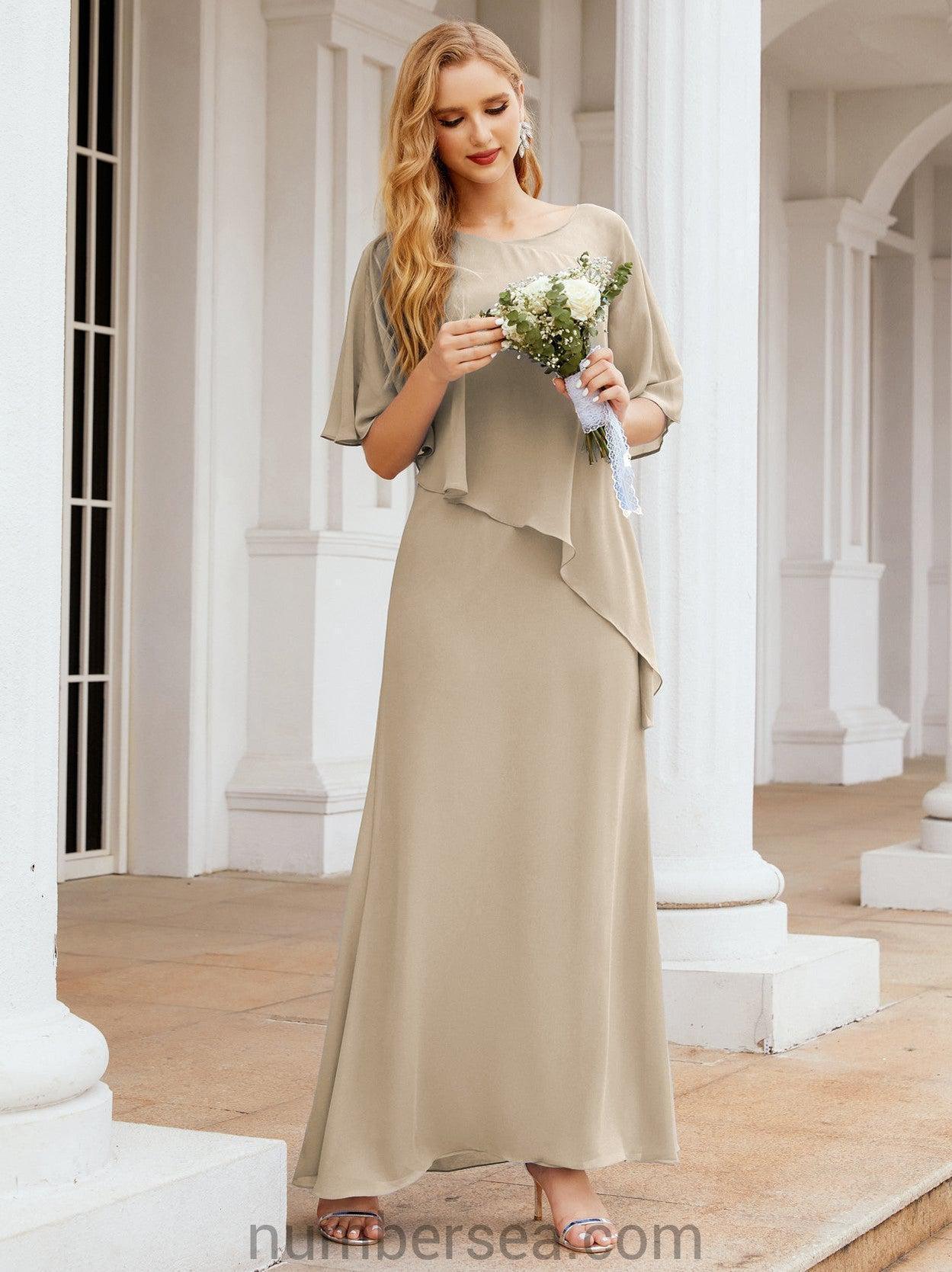Sunnderly Formal Party Gown Dress Long Mother of The Bride Dresses with Ruffle Cape SY28026