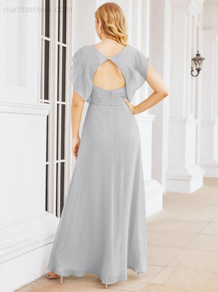 Vestidos de dama de honor Sunnderly con capa, vestido formal de fiesta con espalda descubierta para madre de la novia SY28058