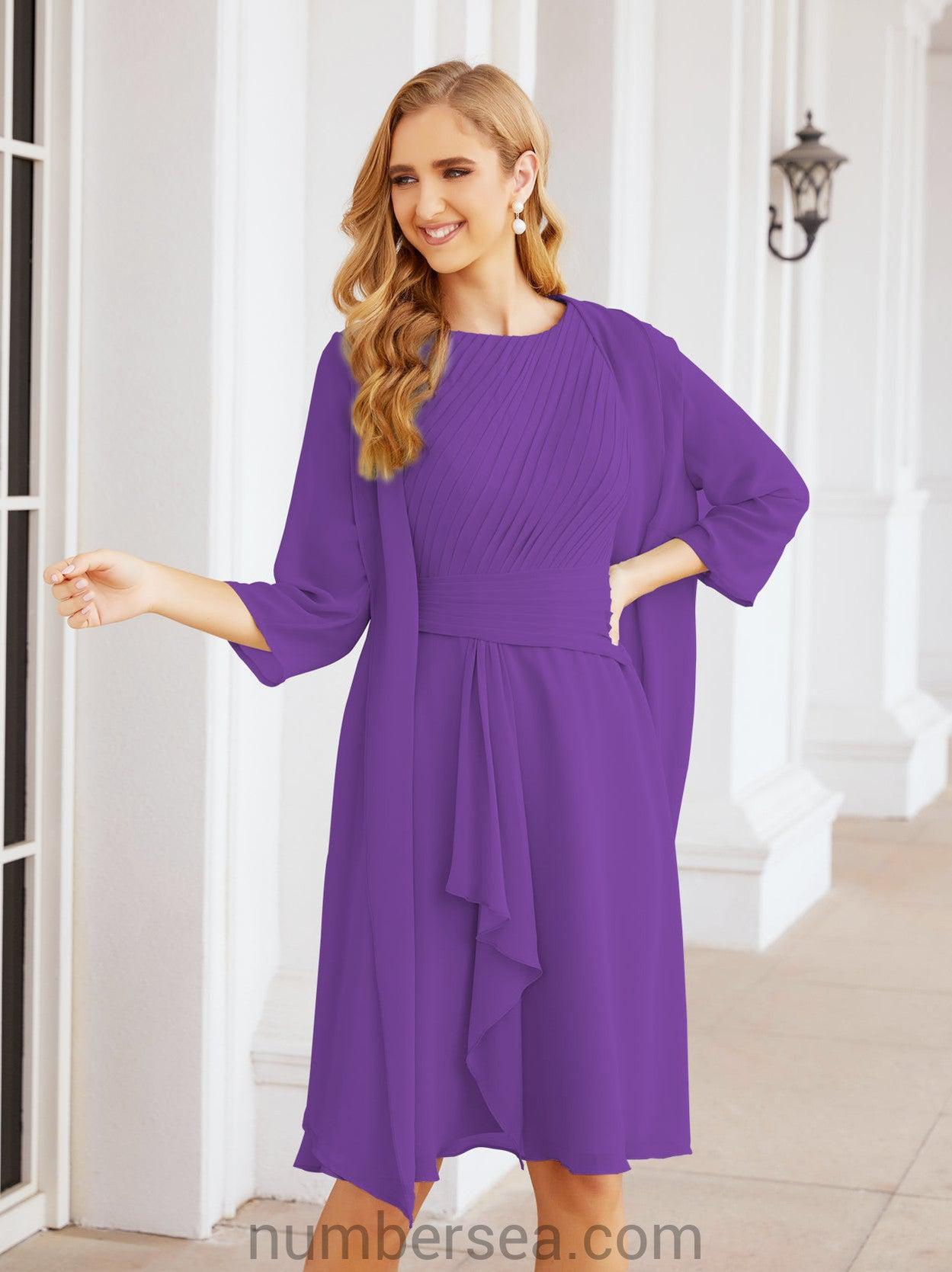 Sunnderly Kleider für die Brautmutter, Ballkleid, leger, Plisseekleid, SY28065