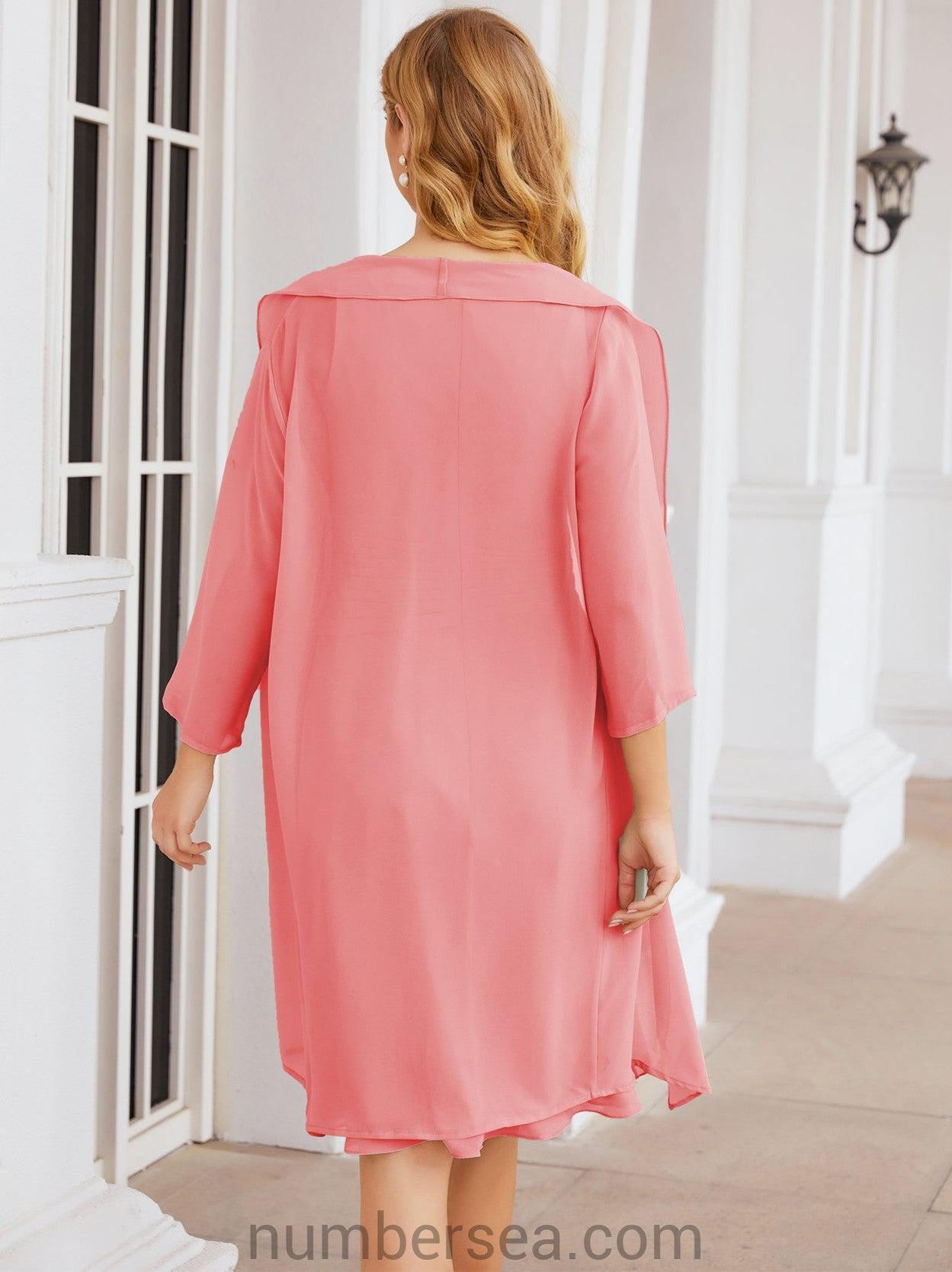 Sunnderly Kleider für die Brautmutter, Ballkleid, leger, Plisseekleid, SY28065