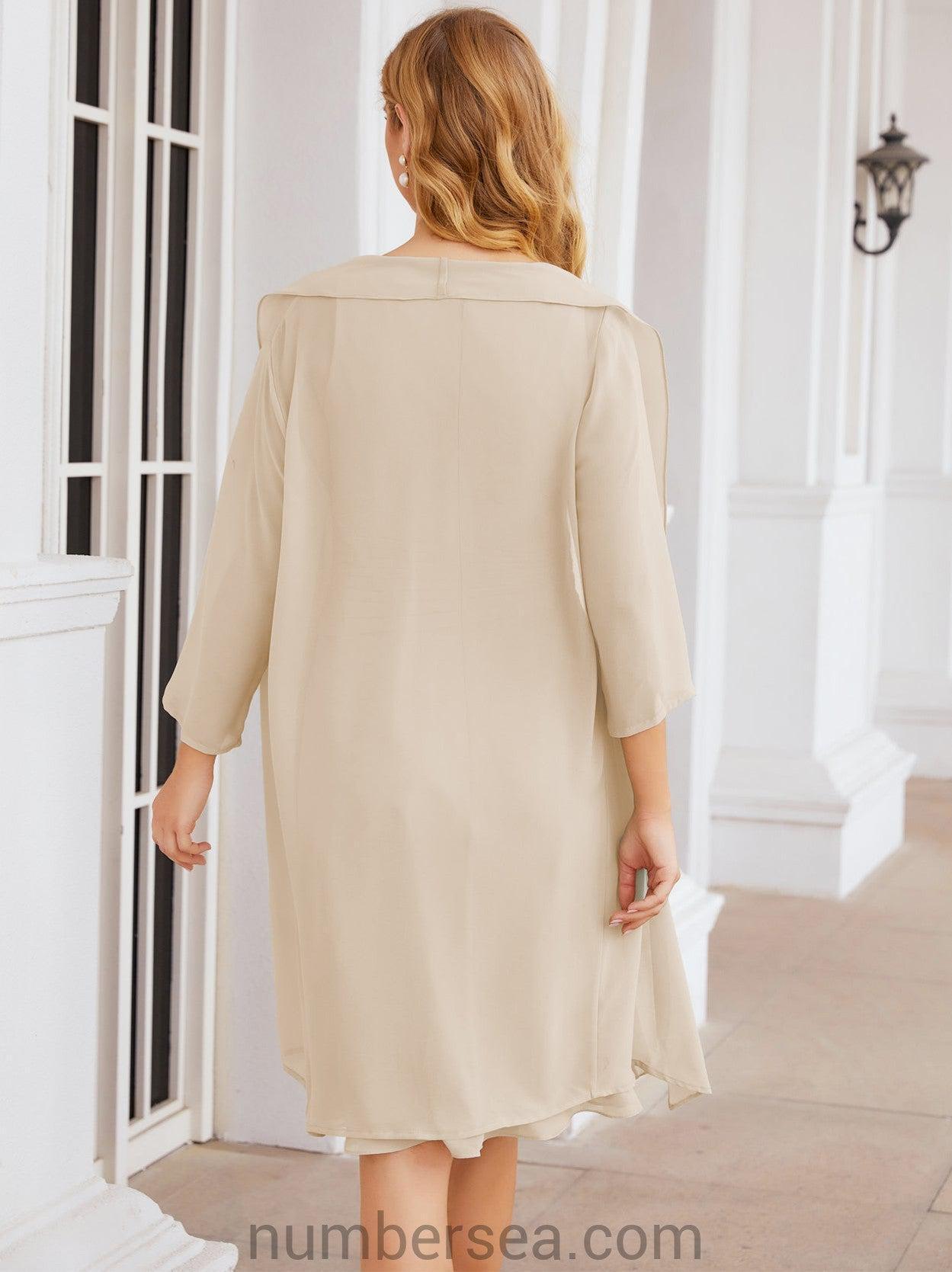 Sunnderly Kleider für die Brautmutter, Ballkleid, leger, Plisseekleid, SY28065