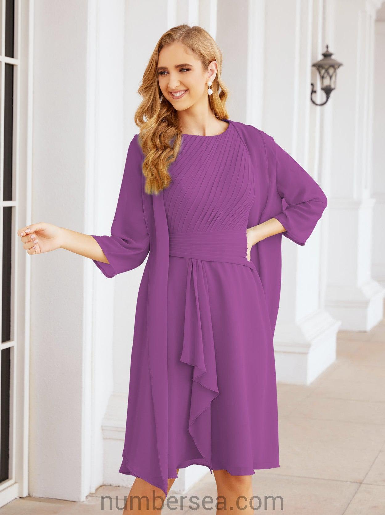 Sunnderly Kleider für die Brautmutter, Ballkleid, leger, Plisseekleid, SY28065