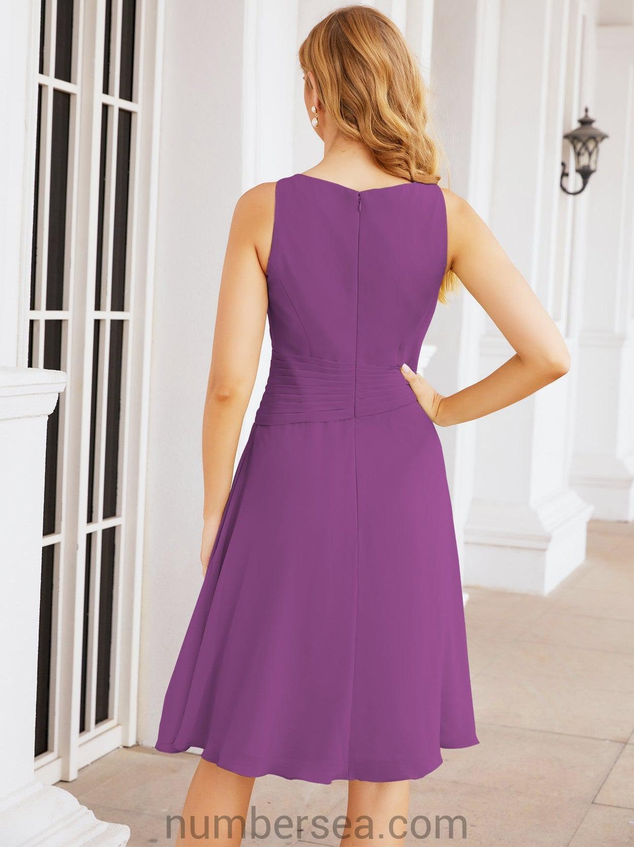 Sunnderly Kleider für die Brautmutter, Ballkleid, leger, Plisseekleid, SY28065