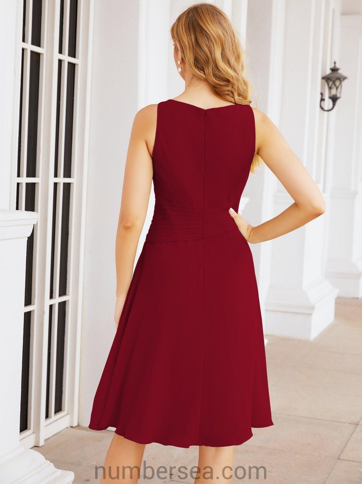 Sunnderly Mother of The Bride Dresses Prom Dress Casual Pleated Dress SY28065
