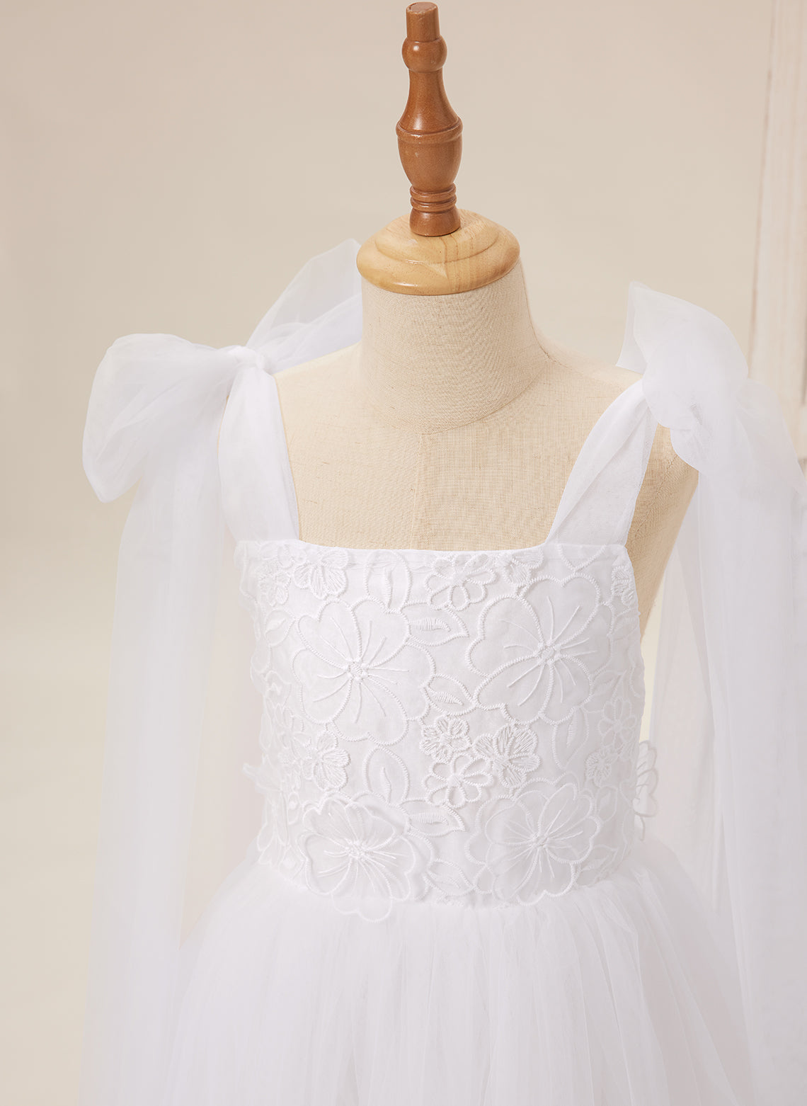 Knöchellanges weißes Tüllkleid (2003227582)