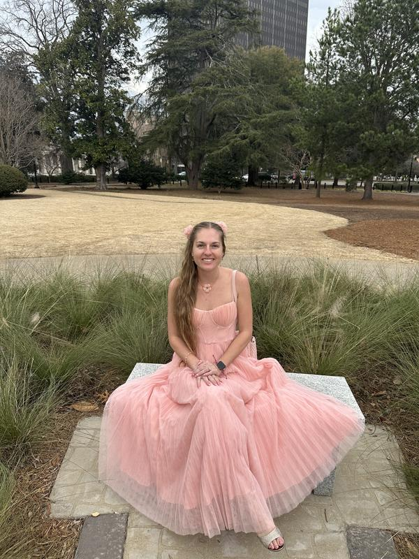 Edles Spaghettiträger Plissee Tüll Grün Midi Ballkleid A Linie Abendkleid Y8452