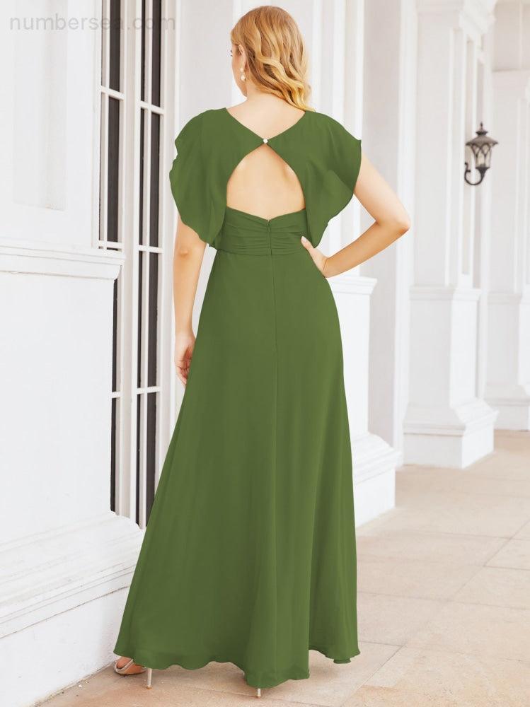 Vestidos de dama de honor Sunnderly con capa, vestido formal de fiesta con espalda descubierta para madre de la novia SY28058