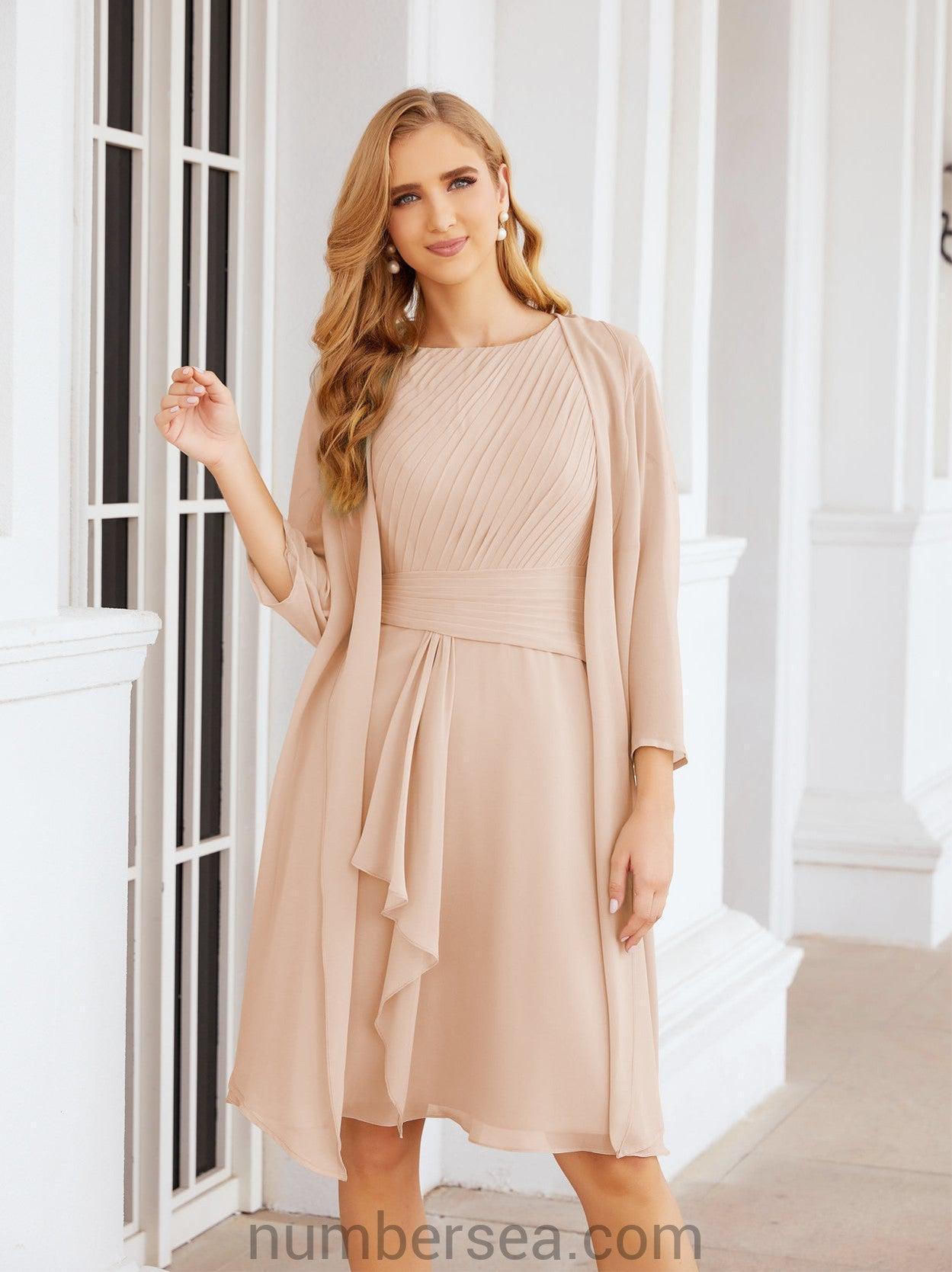 Sunnderly Kleider für die Brautmutter, Ballkleid, leger, Plisseekleid, SY28065