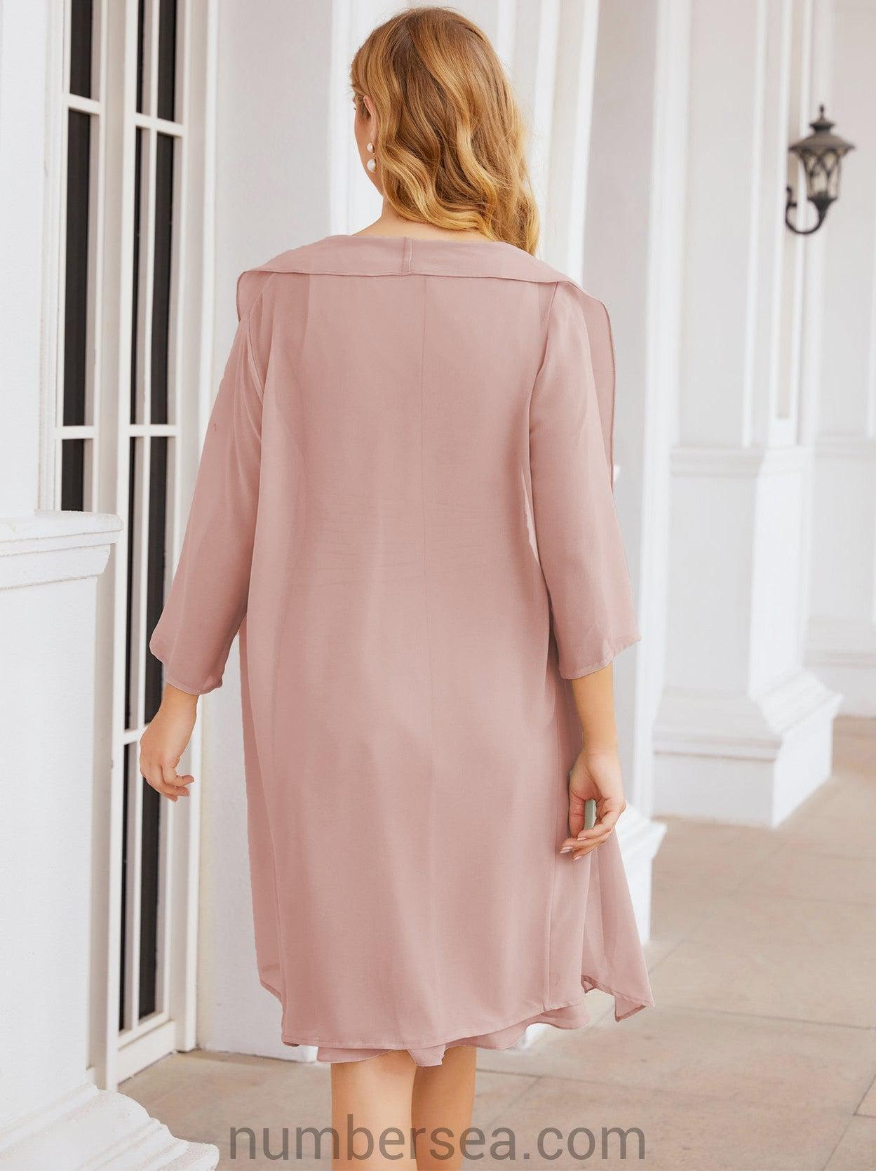 Sunnderly Kleider für die Brautmutter, Ballkleid, leger, Plisseekleid, SY28065