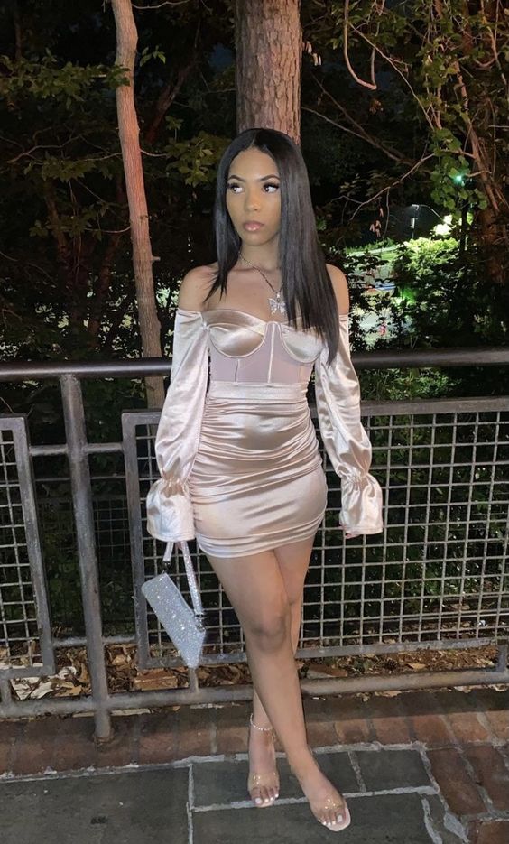 18. Geburtstag Outfit Kleid für schwarze Mädchen Korsett Sexy Homecoming Kleid Y366