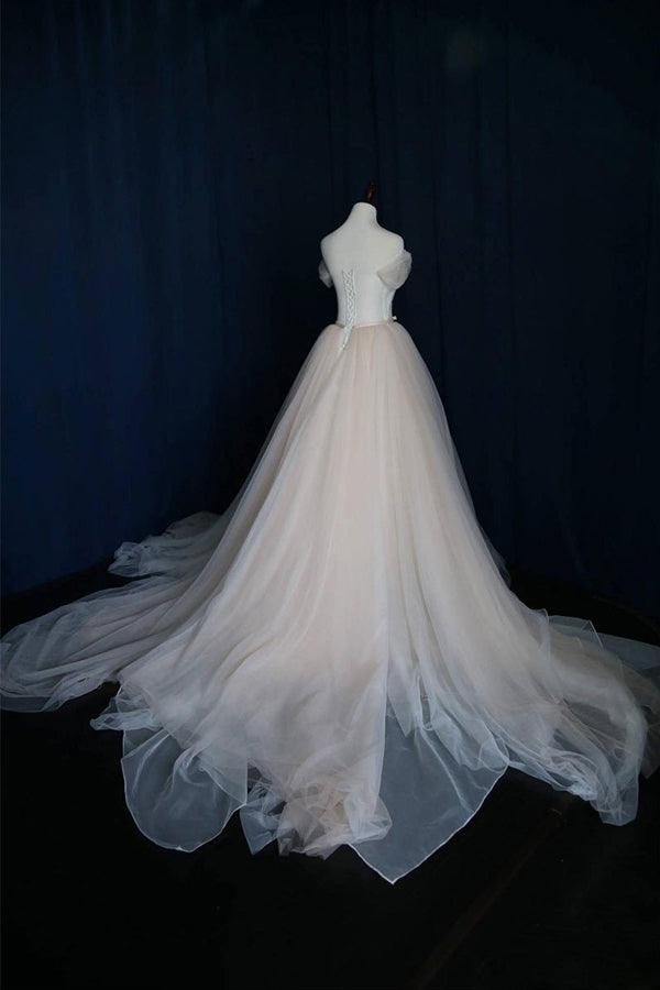 Vestidos de novia con escote en forma de corazón, de tul y lazo, WD200