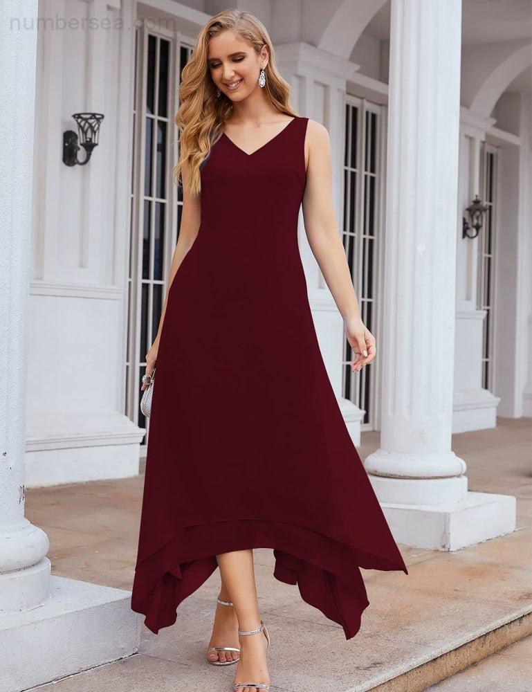 Sunnderly Chiffon Plus Size Mother of Bride Dresses with Jacket Formal Dresses for Wedding SY28073