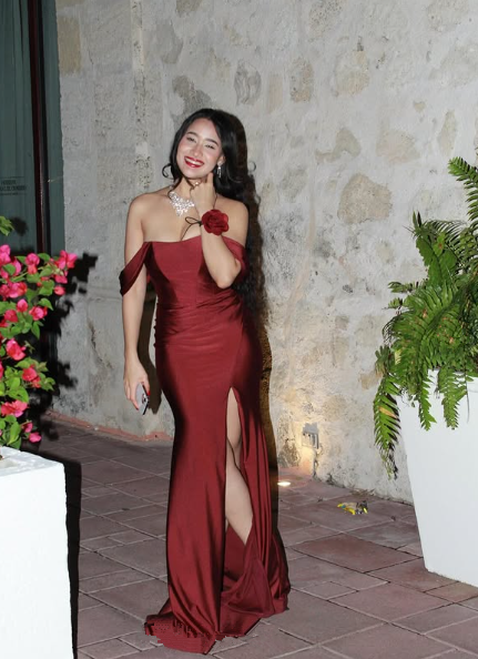 Elegante vestido de noche estilo sirena color burdeos con aberturas laterales, vestido formal de fiesta Y8414