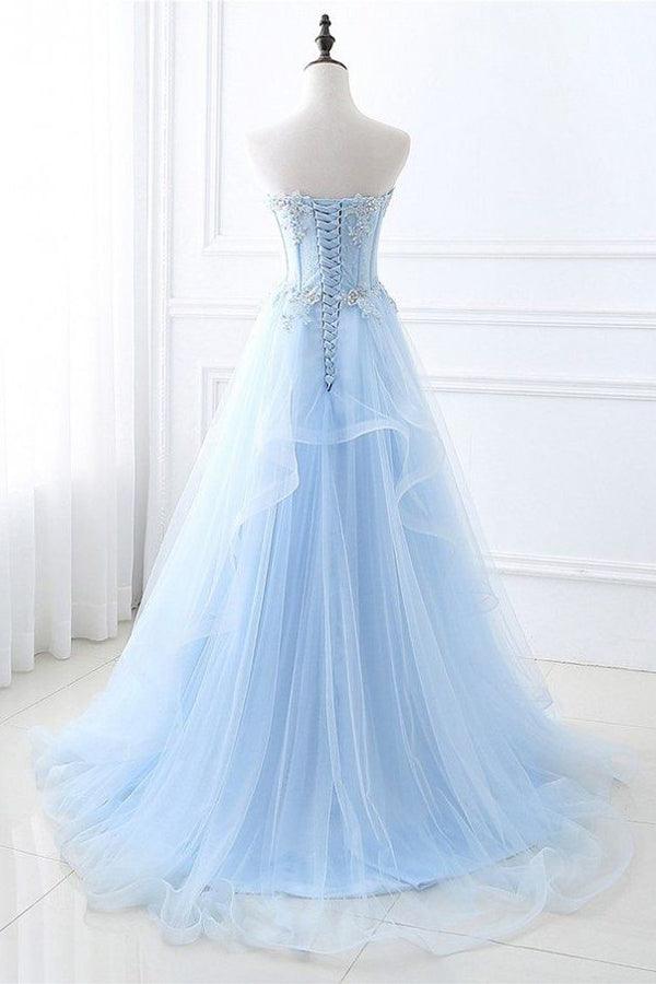 Chic Prom Dresses Sweetheart A-line Floor-length Prom Dress