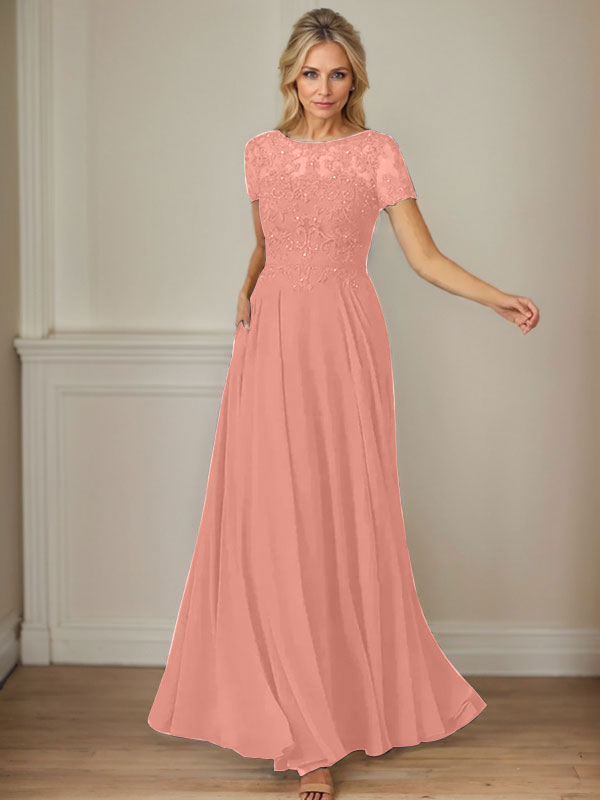 Dunkelmarineblaues A-Linien-Chiffonkleid mit U-Boot-Ausschnitt und Pailletten