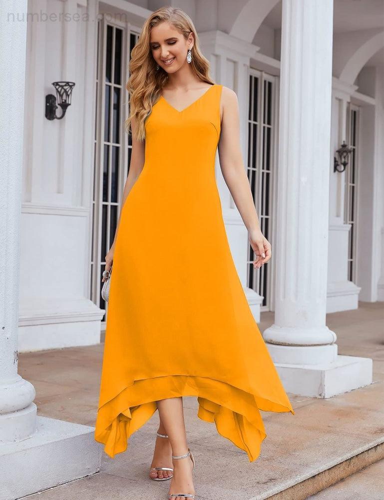 Sunnderly Chiffon-Kleid für die Brautmutter in Übergröße mit Jacke, formelle Kleider für die Hochzeit, SY28073