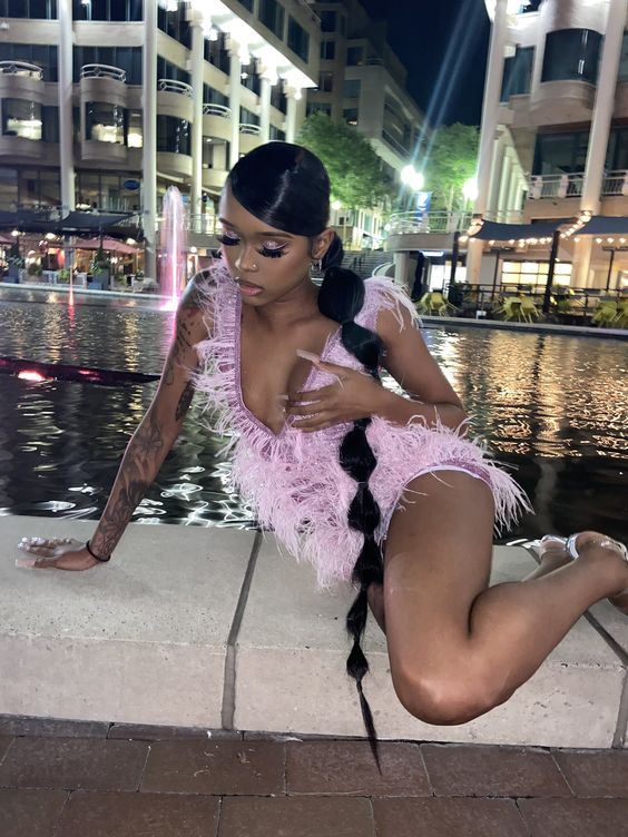 Pink Deep V Neck Homecoming Dress,Chic Pink Cocktail Dress Y2106