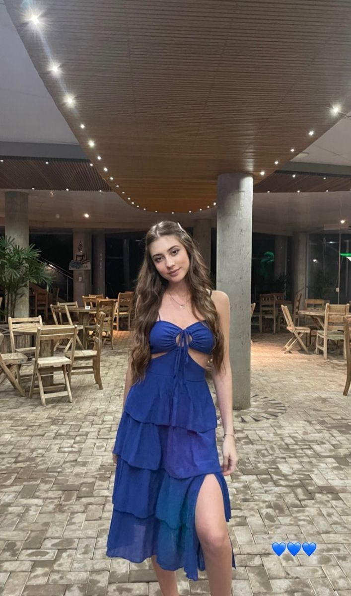 Blaues Ballkleid mit Stufenschlitz, sexy Abendkleid Y7761