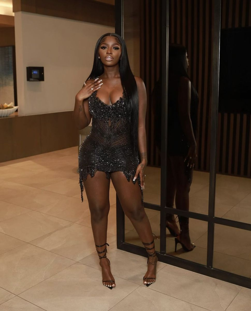 Luxurious Black Homecoming Dress,22th Birthday Outfit Dress Y4230
