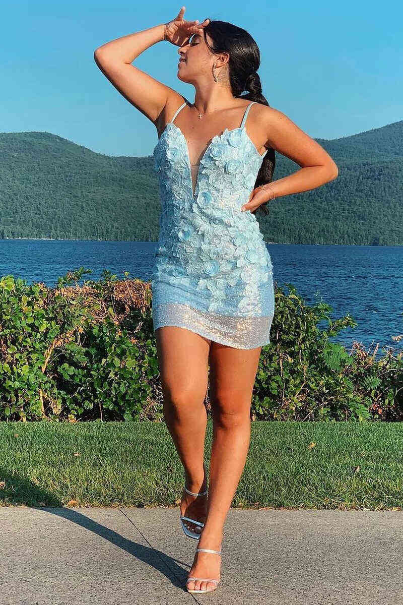 Francesca | Vestido de fiesta ajustado con lentejuelas y espalda descubierta
