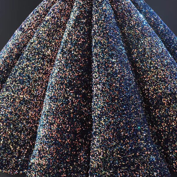 Blumenmädchenkleider Kinder Festzug Ballkleid Mädchen Hochzeit Pailletten Kleidung Für Kinder Klavier Leistung Vestido HTA0047
