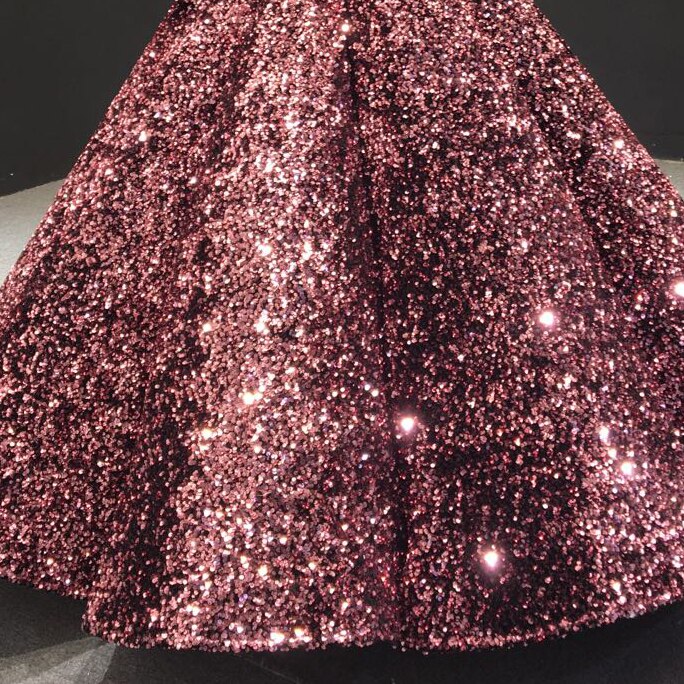 Grün O-Ausschnitt Sexy Luxus Knöchellangen Abendkleider 2025 Ärmellose Pailletten Sparkle Abendkleid HA2063