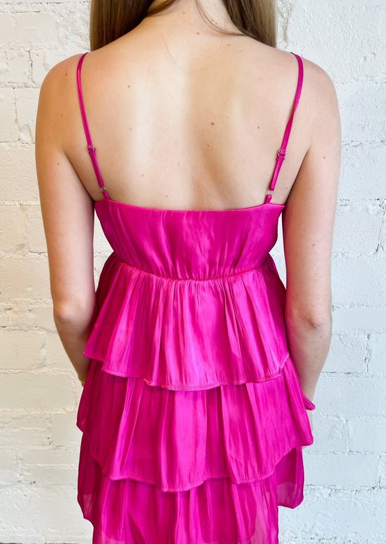 A-Linie V-Ausschnitt Spaghettiträger Homecoming Kleid, Süßes Partykleid Y2282