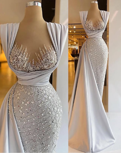 Champagner Mode Abendkleider Sexy Ballkleider Festzug Kleid Y1741
