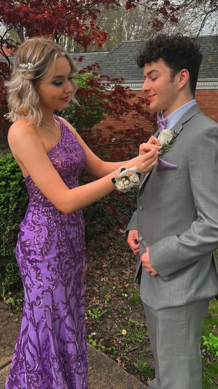 Vestido de noche morado con lentejuelas y un solo hombro, vestido glamuroso Y5366