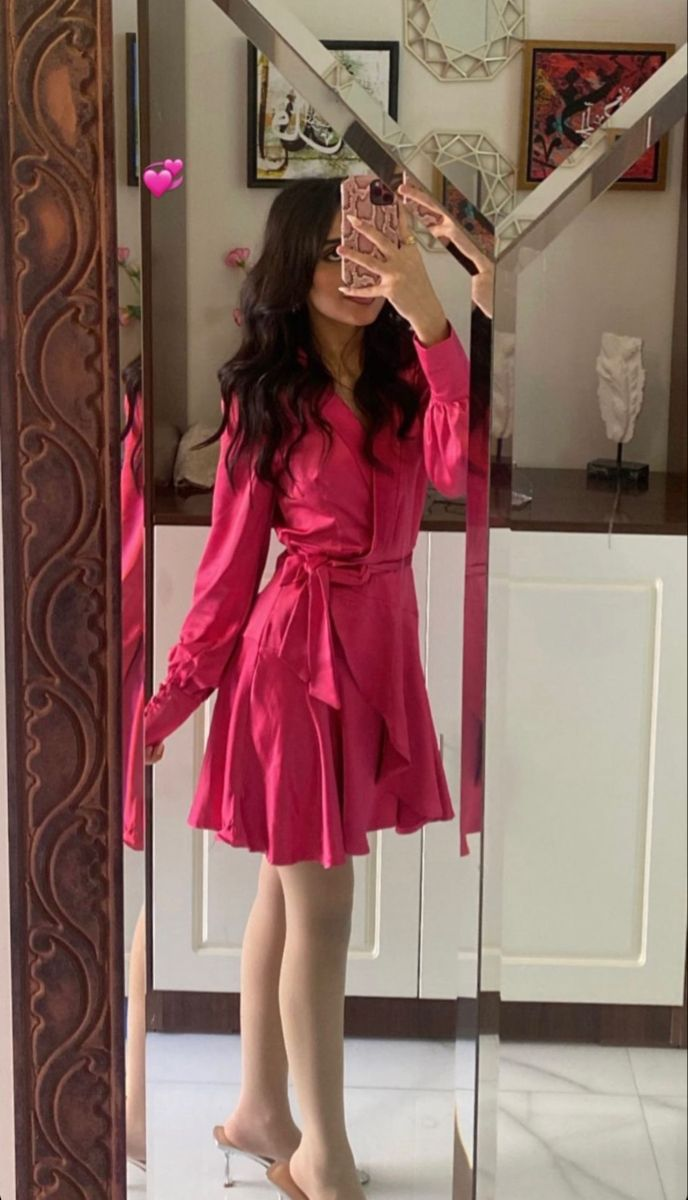 Elegant A-line Long Sleeves Party Dress,Chic Homecoming Dress Y5678