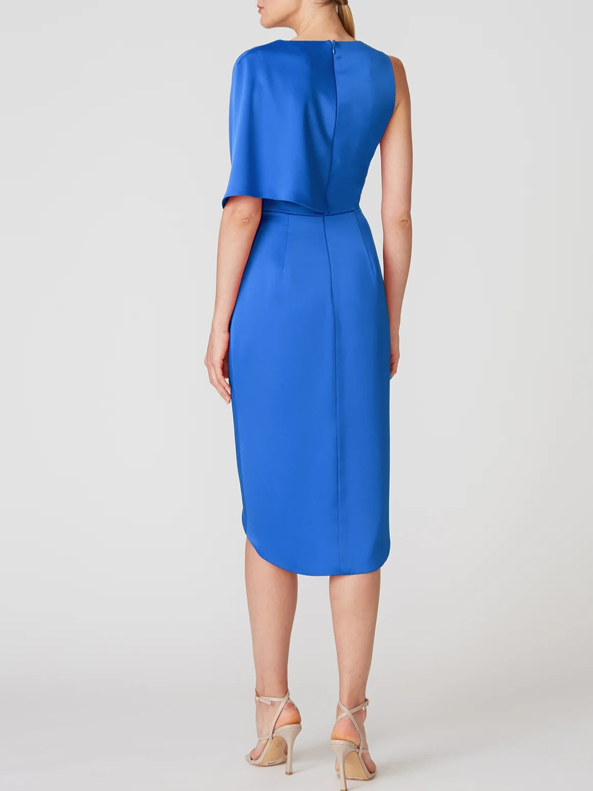 A-Linie/Princess-Linie V-Ausschnitt Halbarm Asymmetrische Kleider für die Brautmutter mit Rüschen