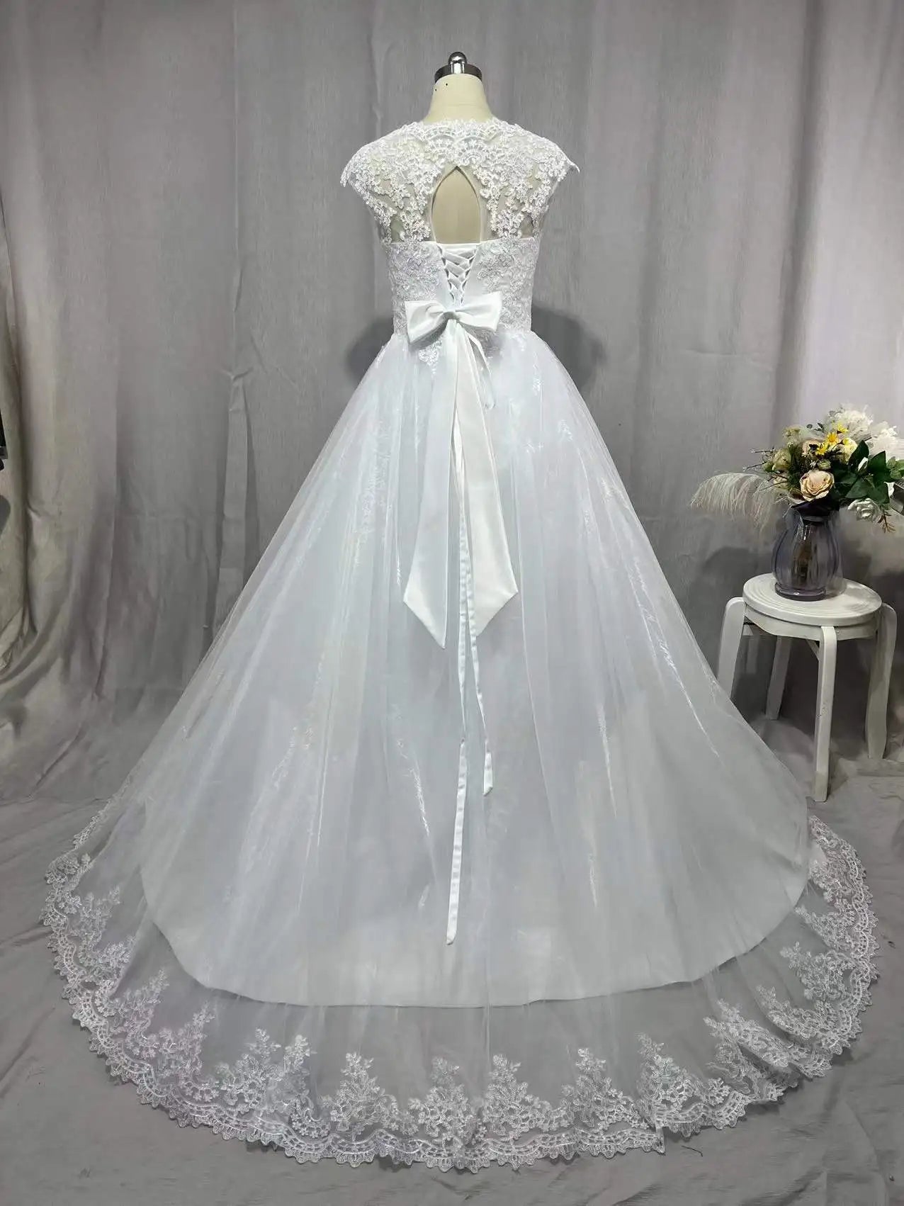 MYYBLE Real Photo Backless Cap Sleeves Bohemian Modern Wedding Dresses 2022 Plus Size Custom Made Vestido De Noiva Wedding Dress-payinti