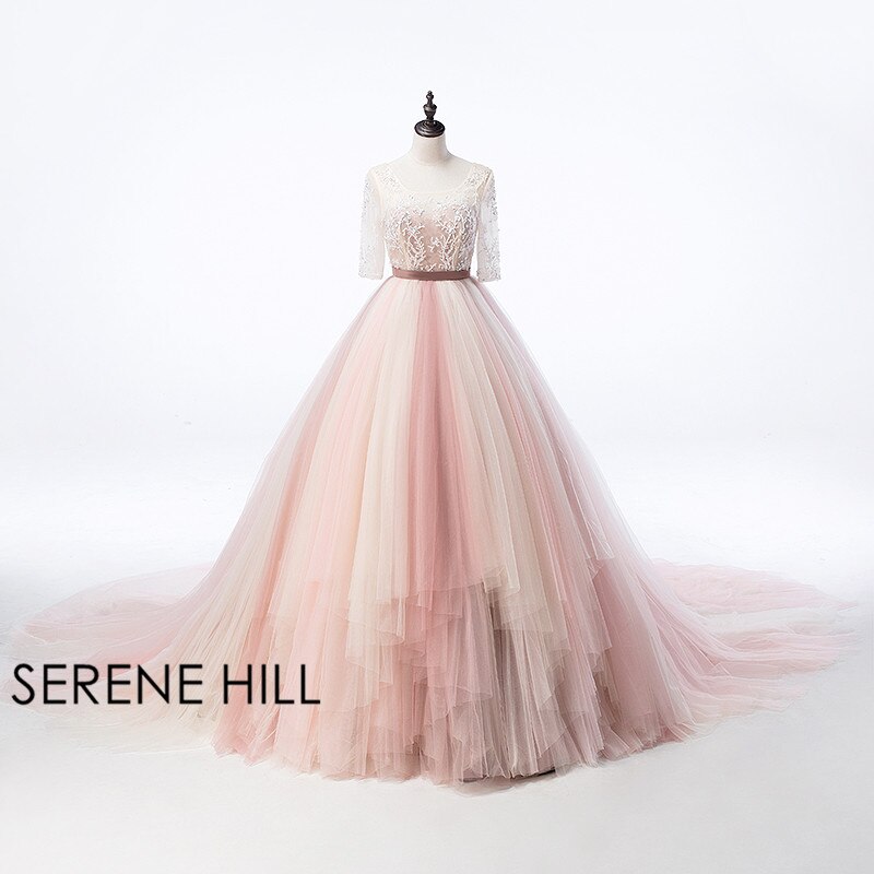 On Sale No Return No Refund Mixed color beading backless wedding dresses sexy women girl bridal dress gown 2025 Real Photo HA2054