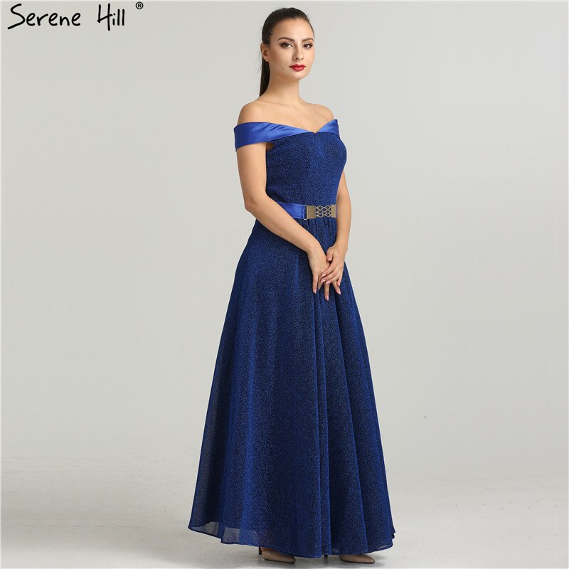 En oferta, sin devolución ni reembolso. Vestido formal con hombros descubiertos, sexy, con purpurina, para playa, noche, 2025. Foto real LA6454.