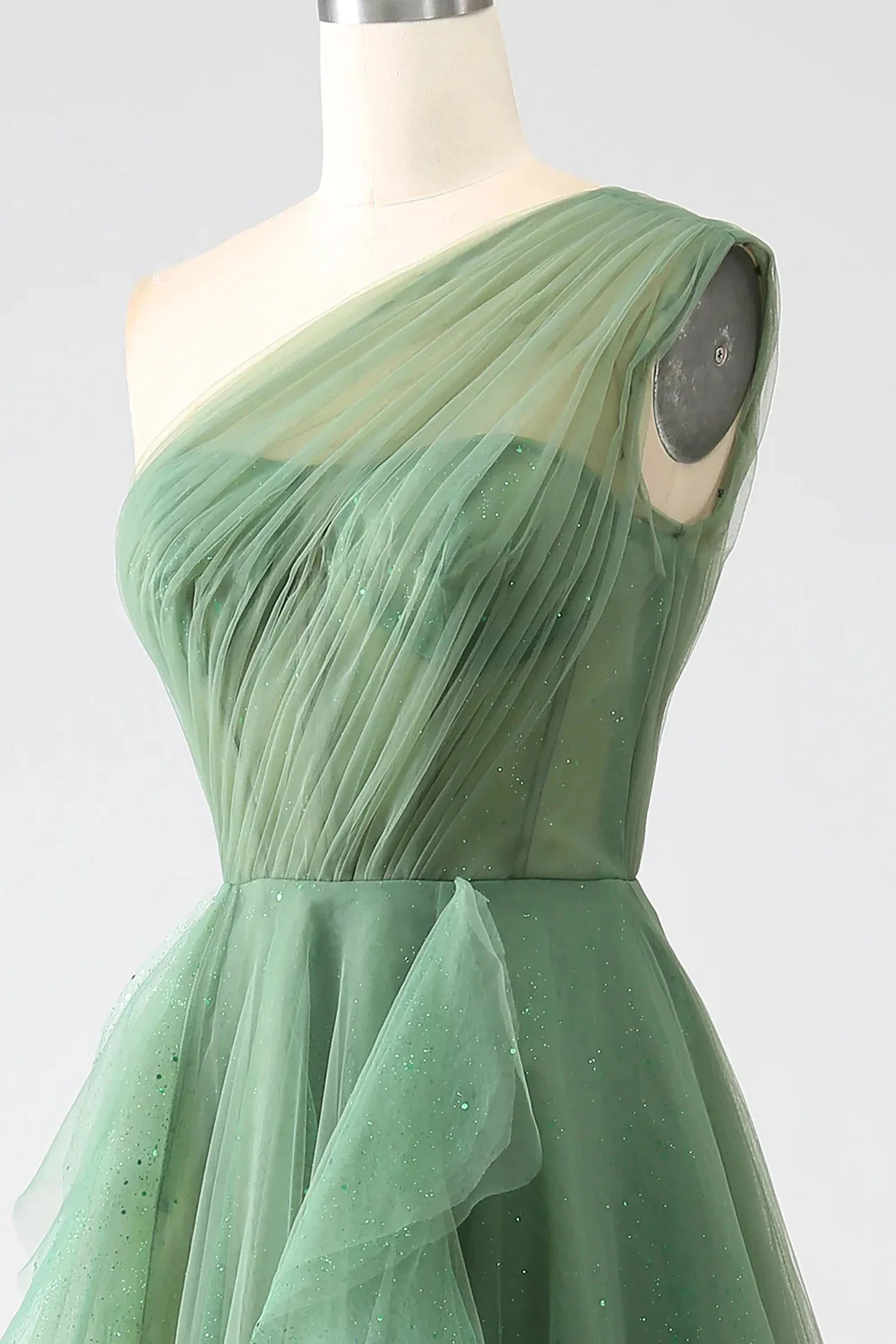 One-Shoulder-Ballkleid A-Linie Abendkleid SYP183