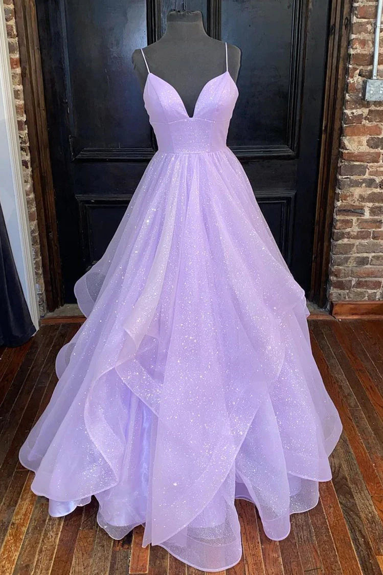 Prinzessin Lavendel Stufenkleid aus Tüll SYP111