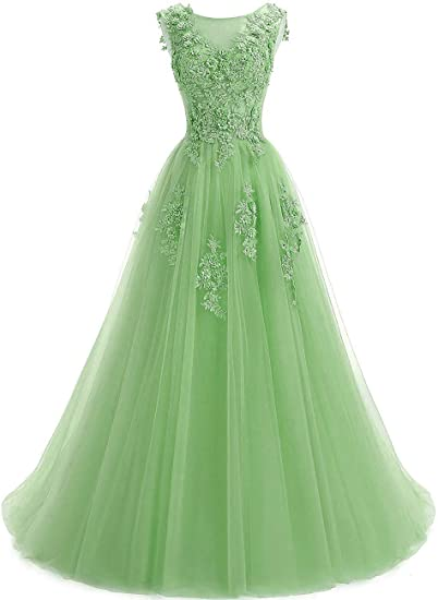 Lange Abendkleider für Frauen Abendkleid Brautjungfernkleid Spitzenapplikationen Abschlusskleider Y1848