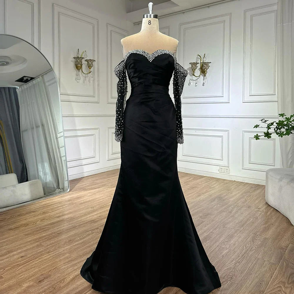 Elegantes Abendkleid aus gelbem Satin mit Herzausschnitt LA72777